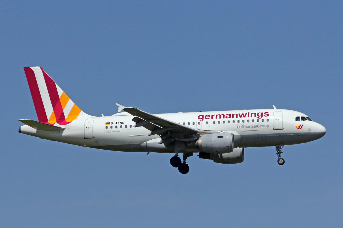 Germanwings, D-AKNS, Airbus A319-112, msn: 1277, 21.Mai 2018, ZRH Zürich, Switzerland.
