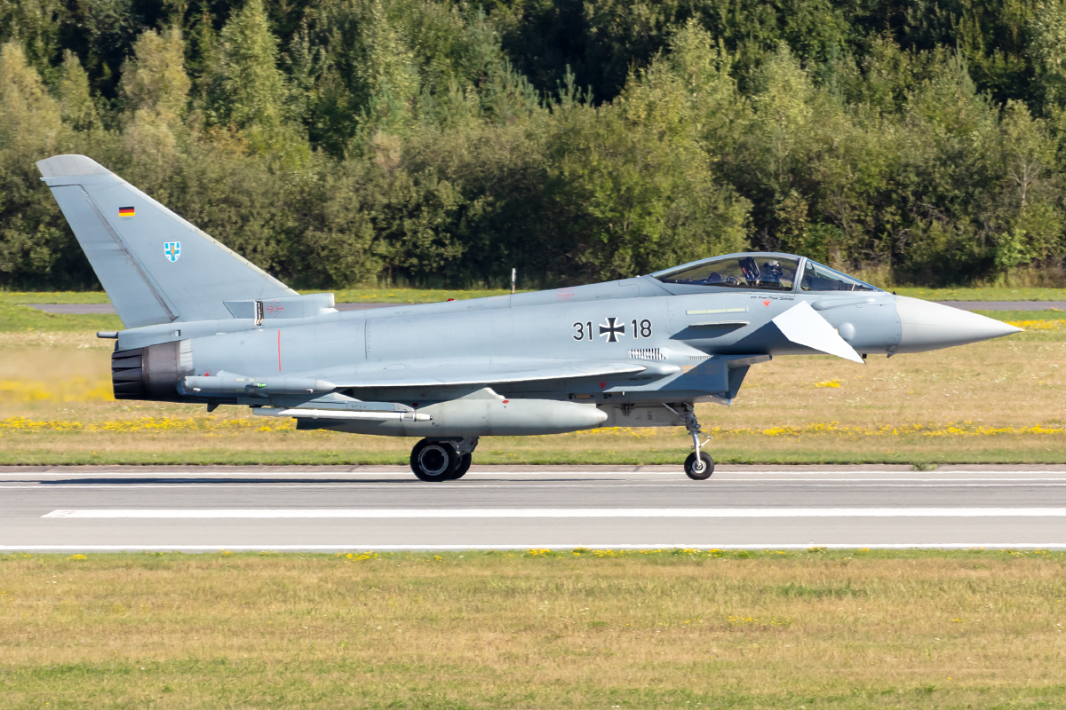 Germany Air Force, 31+18, Eurofighter, EF-2000 Typhoon, 01.09.2022, RLG, Rostock-Laage, Germany