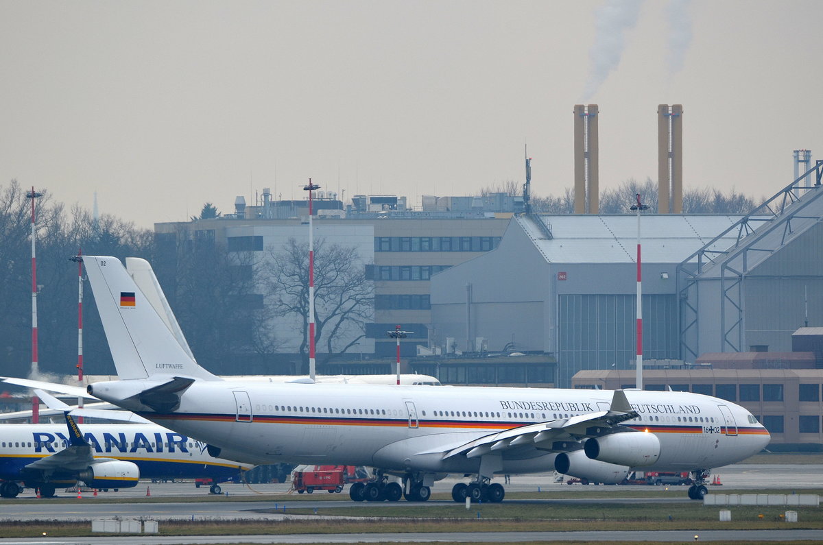 Germany Air Force Airbus A340-313X 16+02 am Hamburg Airport Helmut Schmidt am 22.02.18
