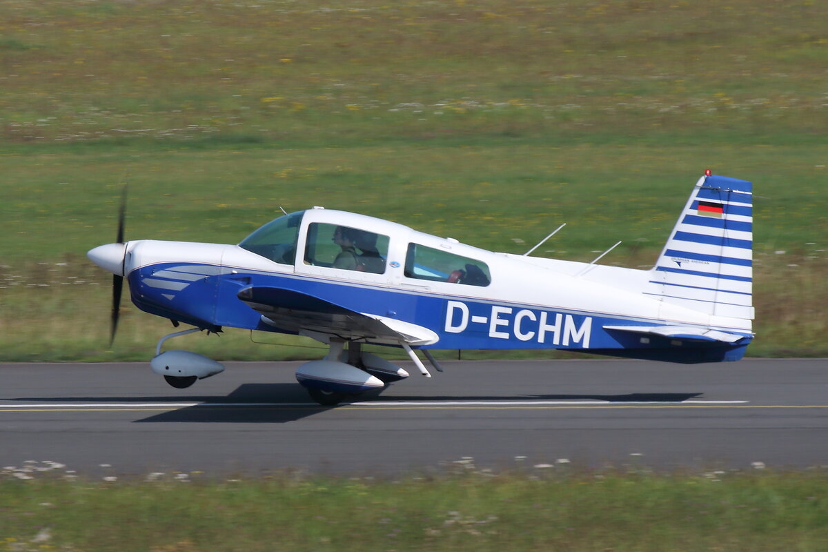 Grumman American AA-5 Traveler, D-ECHM. Grumman Fly-In, Bonn-Hangelar (EDKB), 04.09.2021.