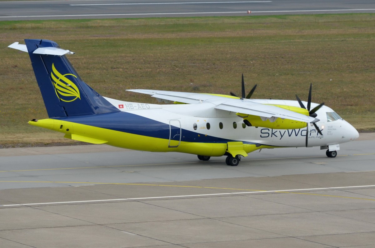 HB-AEO SkyWork Airlines Dornier 328-110   zum Start am 08.09.2014 in Tegel
