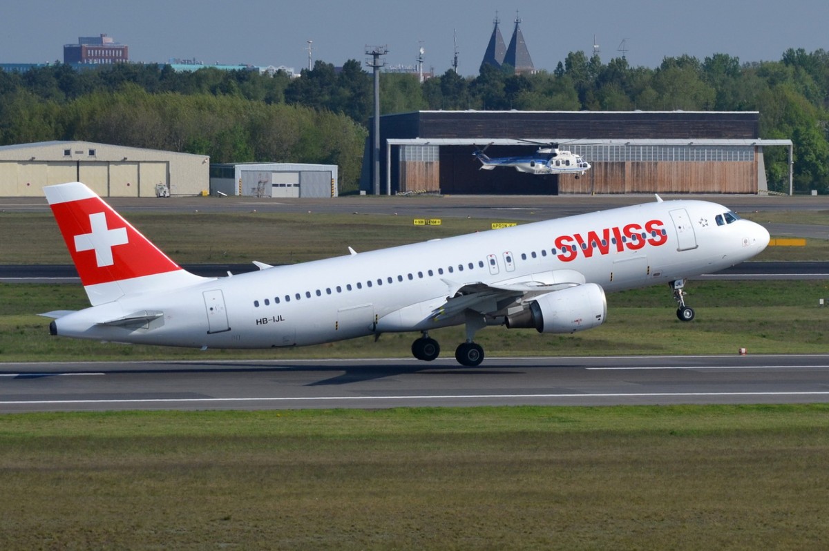 HB-IJL Swiss Airbus A320-214    25.04.2014 in Tegel gestartet