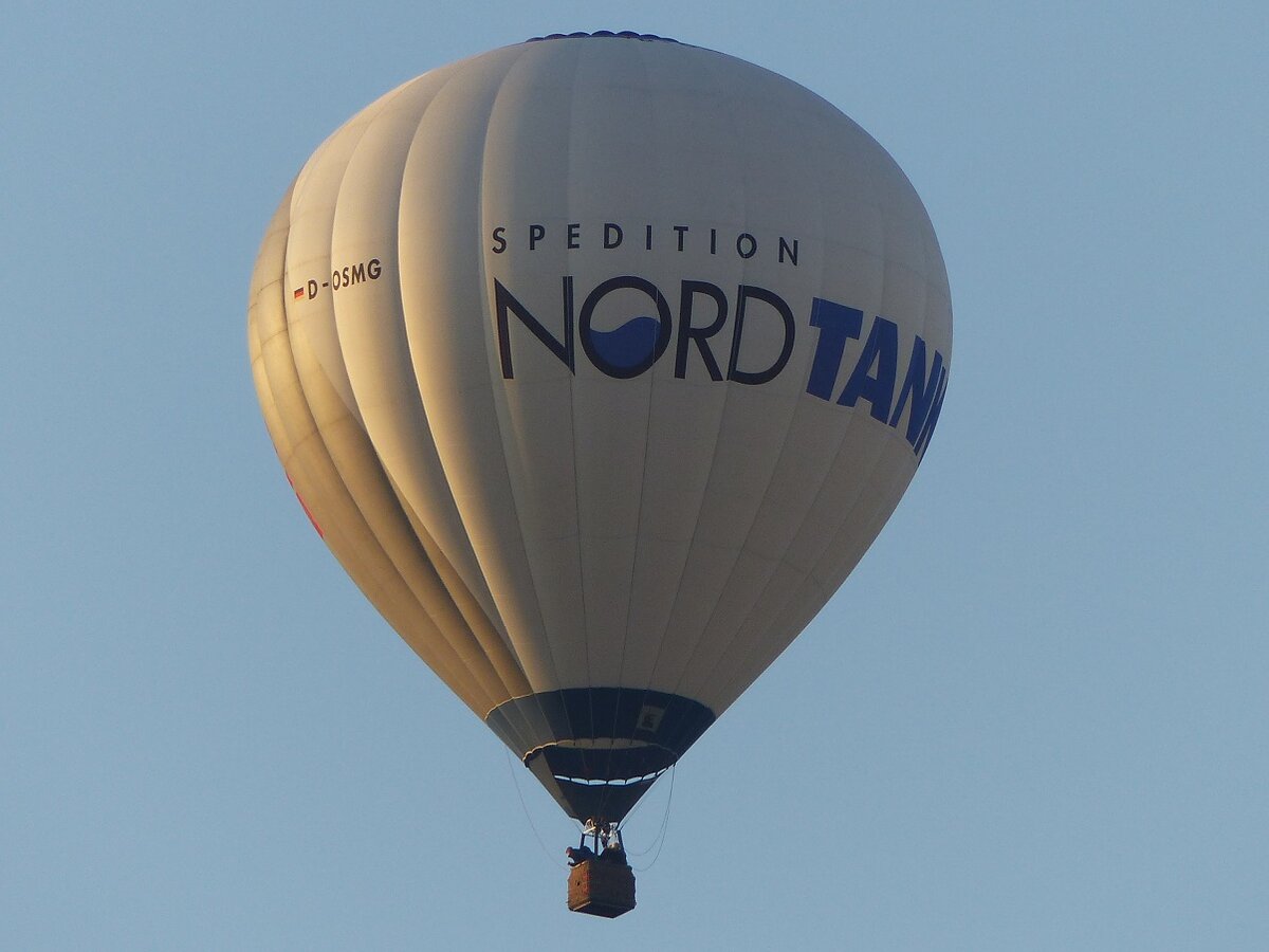 Heißluftballon über Rheine=Wadelheim, Oktober 2019