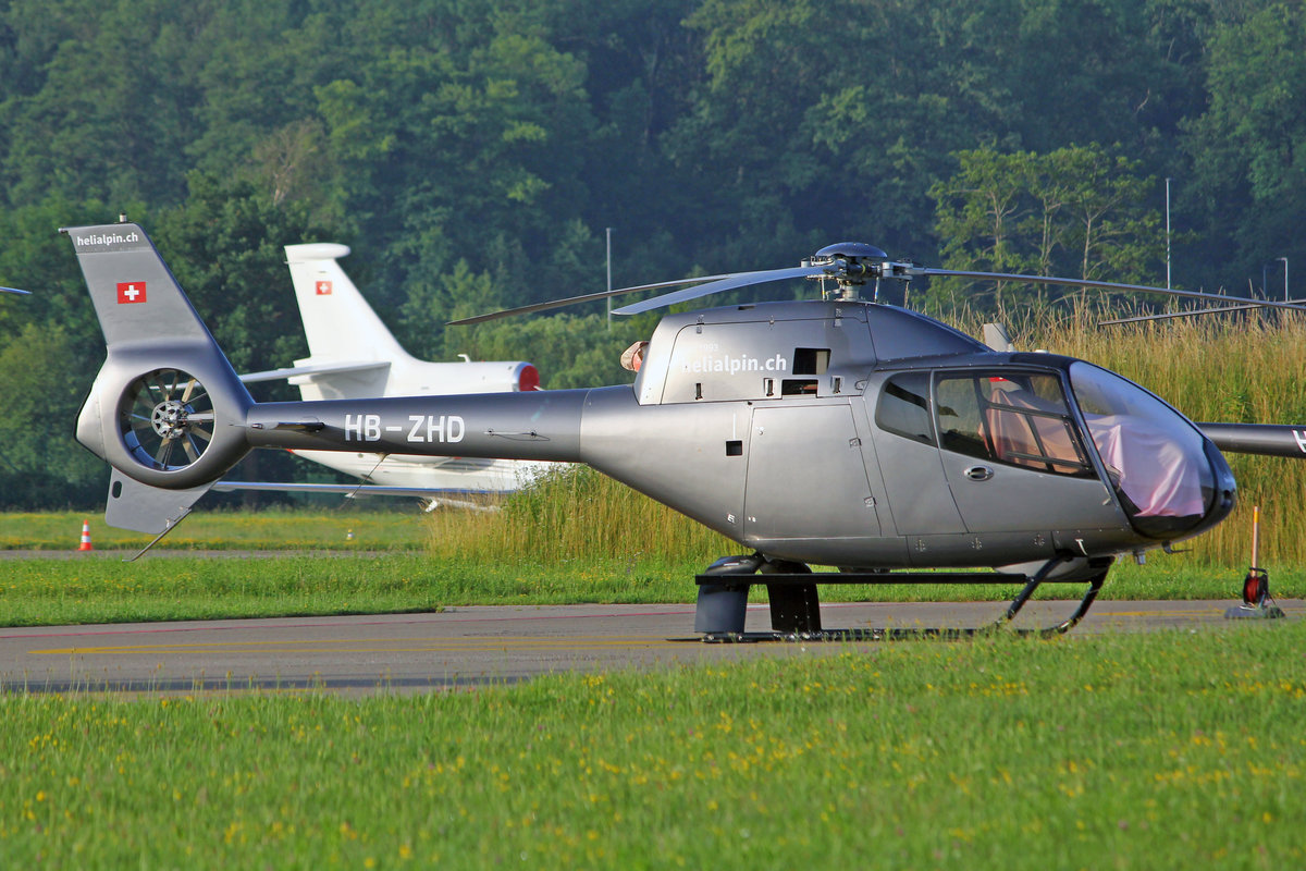 Helialpin, HB-ZHD, Eurocopter EC120B Colibri, msn: 1432, 25.Juni 2019, ZRH Zürich, Switzerland.