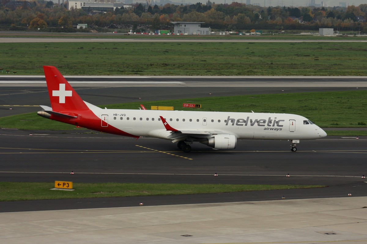 Helvetic Airways,HB-JVQ,(c/n 19000420),Embraer ERJ-190-100LR, 24.10.2015,DUS-EDDL,Düsseldorf,Germany