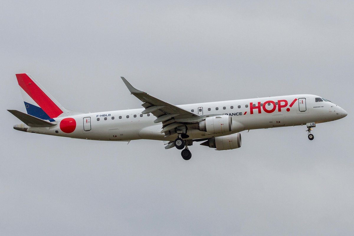 HOP! (A5-HOP), F-HBLB, Embraer, 190 LR (190-100 LR), 19.09.2016, FRA-EDDF, Frankfurt, Germany