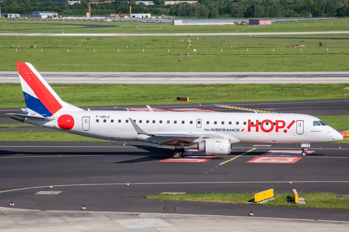 HOP! (A5-HOP), F-HBLE, Embraer, 190 LR (190-100 LR), 17.05.2017, DUS-EDDL, Düsseldorf, Germany