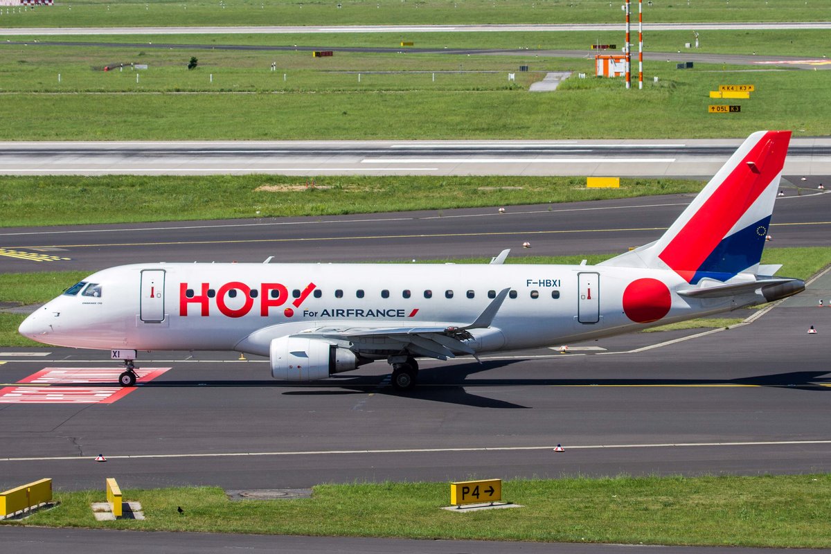 HOP! (A5-HOP), F-HBXI, Embraer, 170 STD (170-100), 17.05.2017, DUS-EDDL, Düsseldorf, Germany