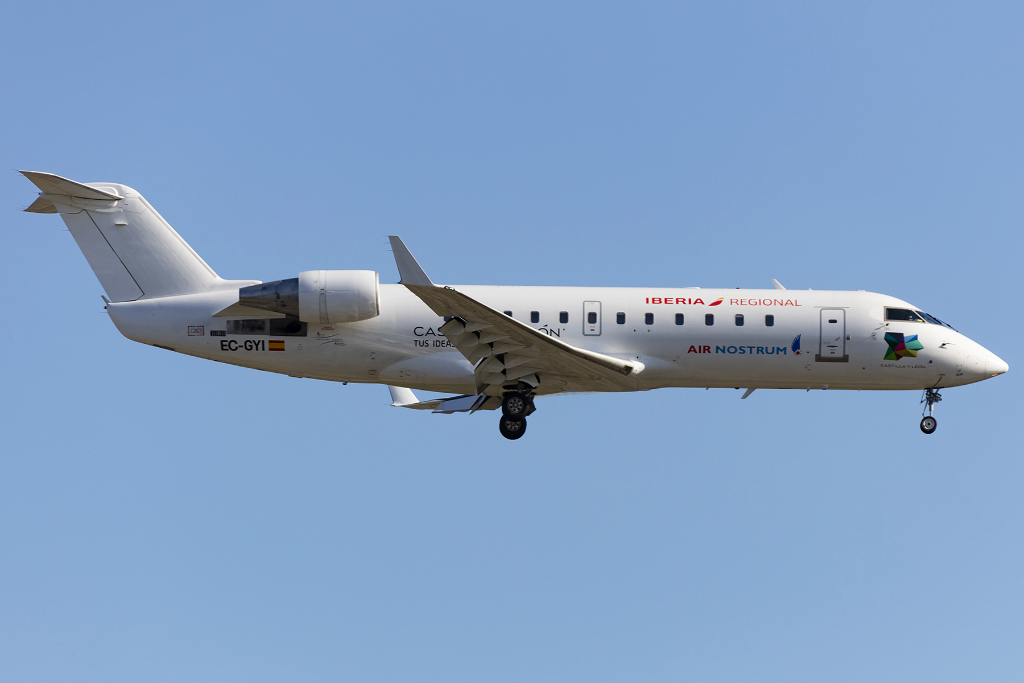 Iberia - Air Nostrum, EC-GYI, Bombardier, CRJ-200, 20.09.2015, BCN, Barcelona, Spain 





