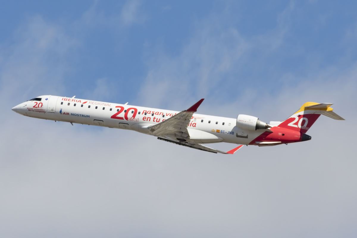 Iberia - Air Nostrum, EC-JNB, Bombardier, CRJ-900, 24.04.2016, PMI, Palma de Mallorca, Spain 



