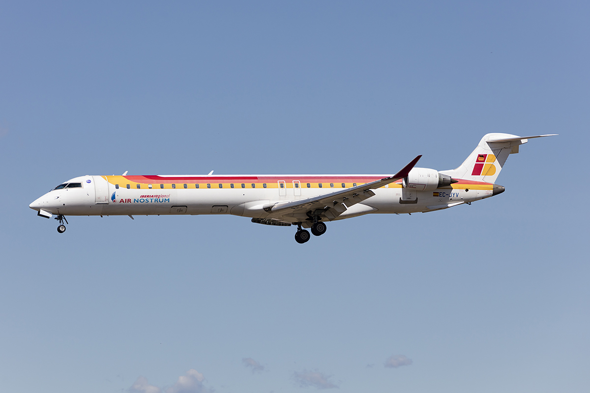 Iberia -Air Nostrum, EC-JYV, Bombardier, CRJ-900, 10.09.2017, BCN, Barcelona, Spain


