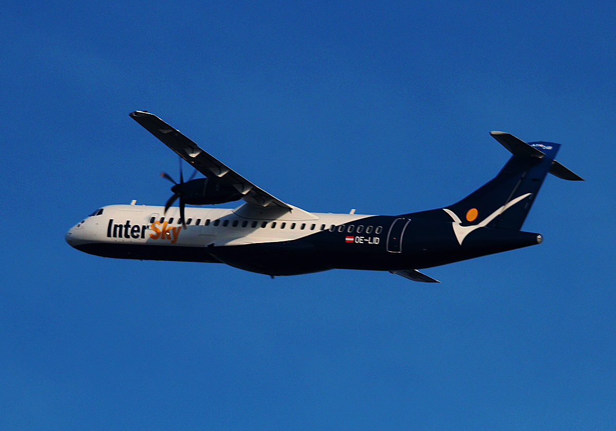 InterSky ATR-72-600 OE-LID beim Start in Berlin-Tegel am 10.03.2015
