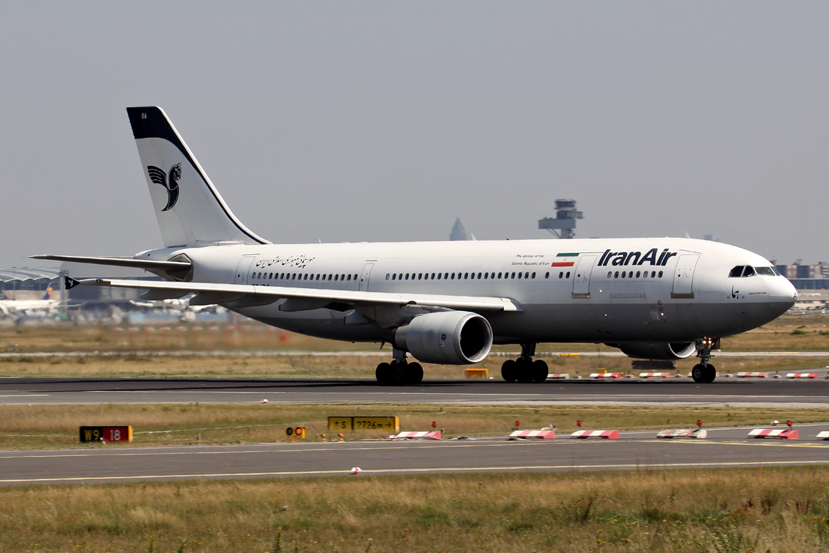 Iran Air EP-IBA beim Start in Frankfurt 19.7.2014