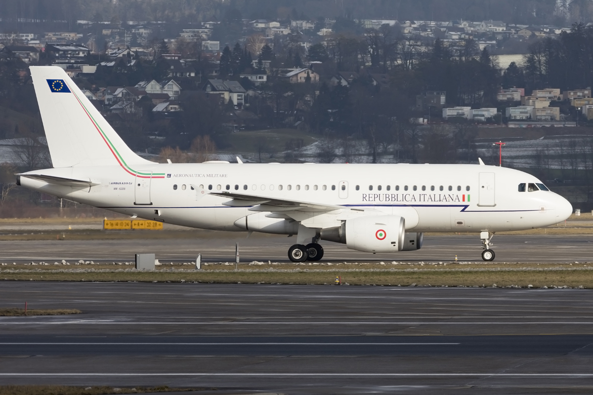 Italy - Air Force, MM-62209, Airbus, A319-115X-CJ, 23.01.2016, ZRH, Zürich, Switzerland 




