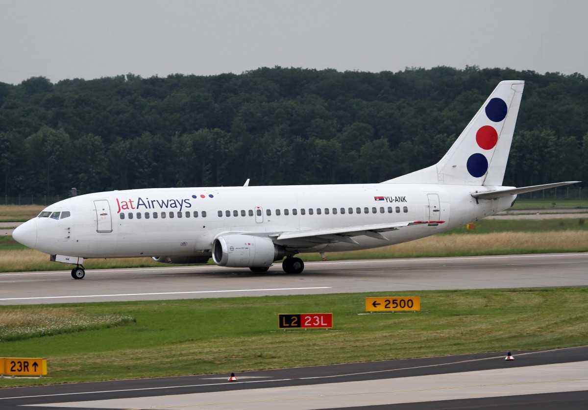 JAT Airways, YU-ANK, Boeing, 737-300, 01.07.2013, DUS-EDDL, Dsseldorf, Germany 