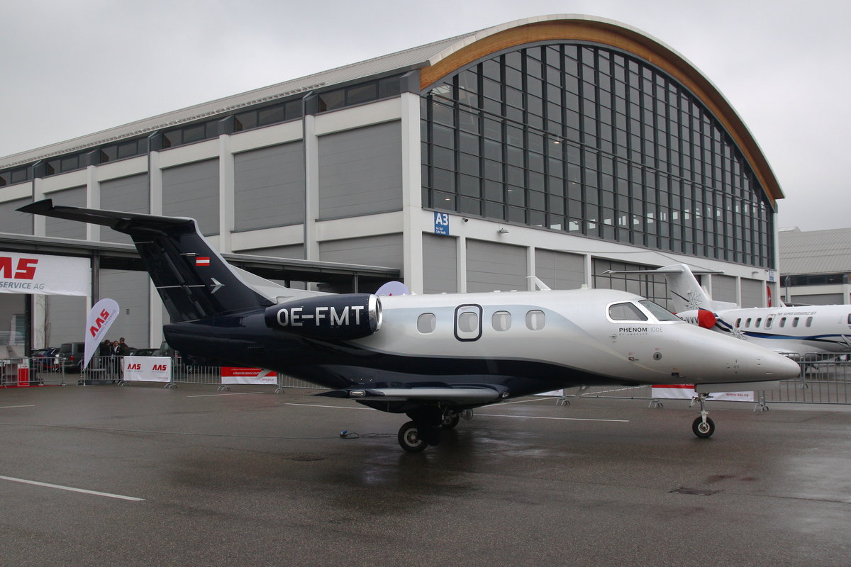 Jet 24, Embraer EMB-500 Phenom 100E, OE-FMT. Aero 2019, Friedrichshafen, 10.04.2019.