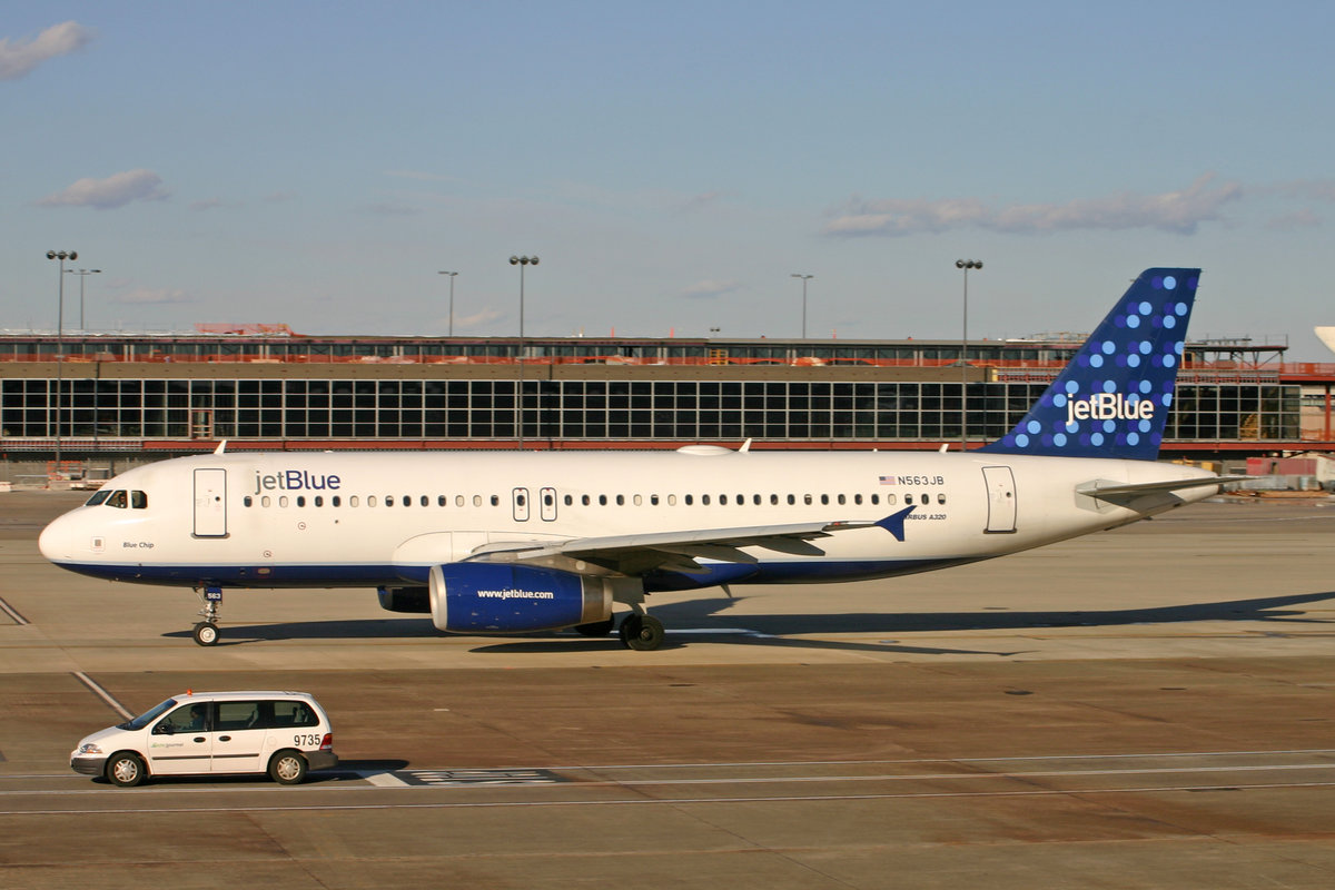 JetBlue Airways, N563JB, Airbus A320-232, msn: 2006, 08.Januar 2007, IAD Washington Dulles, USA.