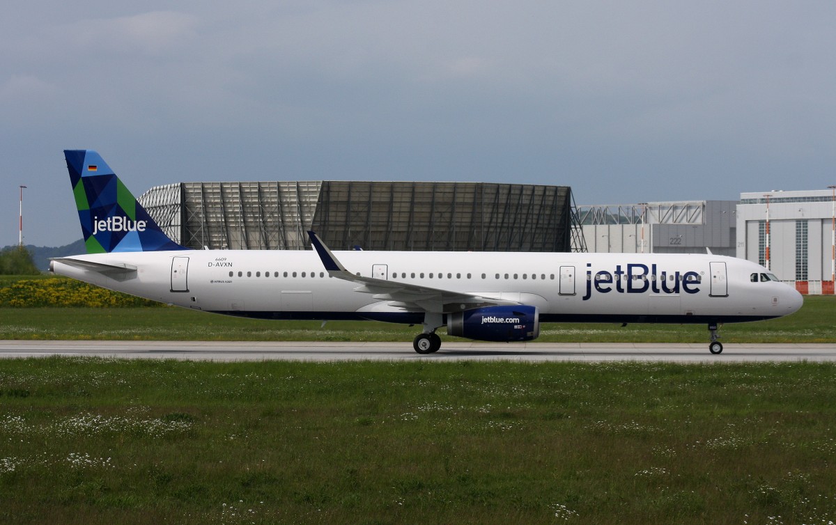jetBlue Airways,D-AVXN,Reg.N950JT,(c/n 6609),Airbus A321-231(SL),20.05.2015,XFW-EDHI,Hamburg-Finkenwerder,Germany
