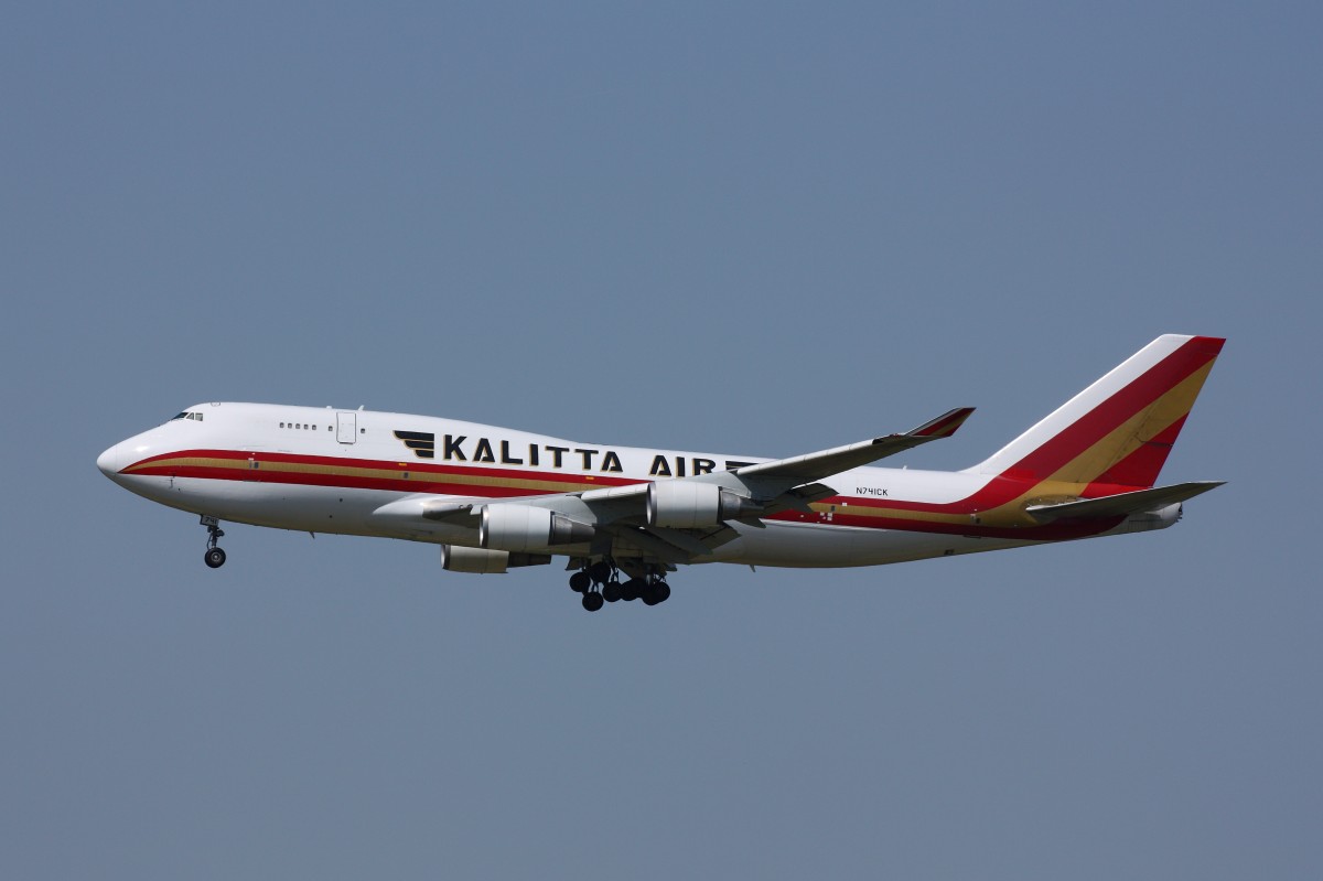 Kalitta Boeing 747-4H6M(BCF), Leipzig/Halle. Fotografiert am 08.06.2014. 