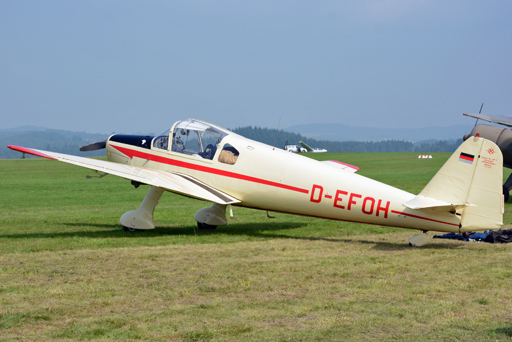Klemm KL-107 C, D-EFOH am Flugplatz Wershofen - 07.09.2014