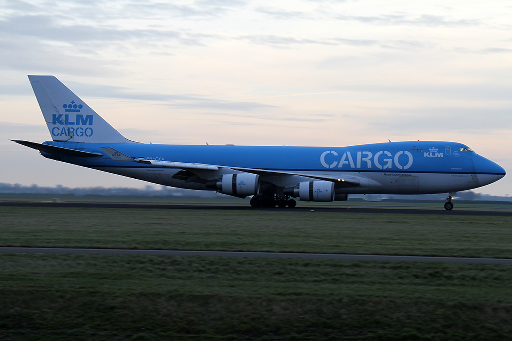 KLM Cargo 747 (Reg.: PH-CKA) in AMS am 19.01.2014