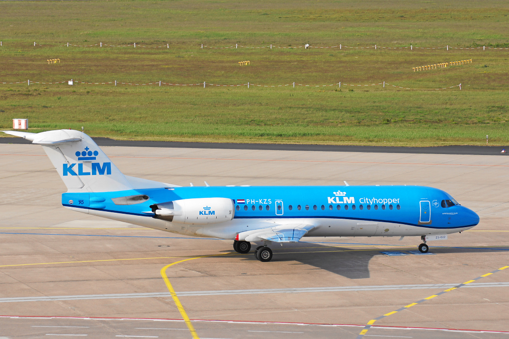 KLM Cittyhopper Fokker Fokker70 PH-KZS EDDK-CGN, 24.05.2015