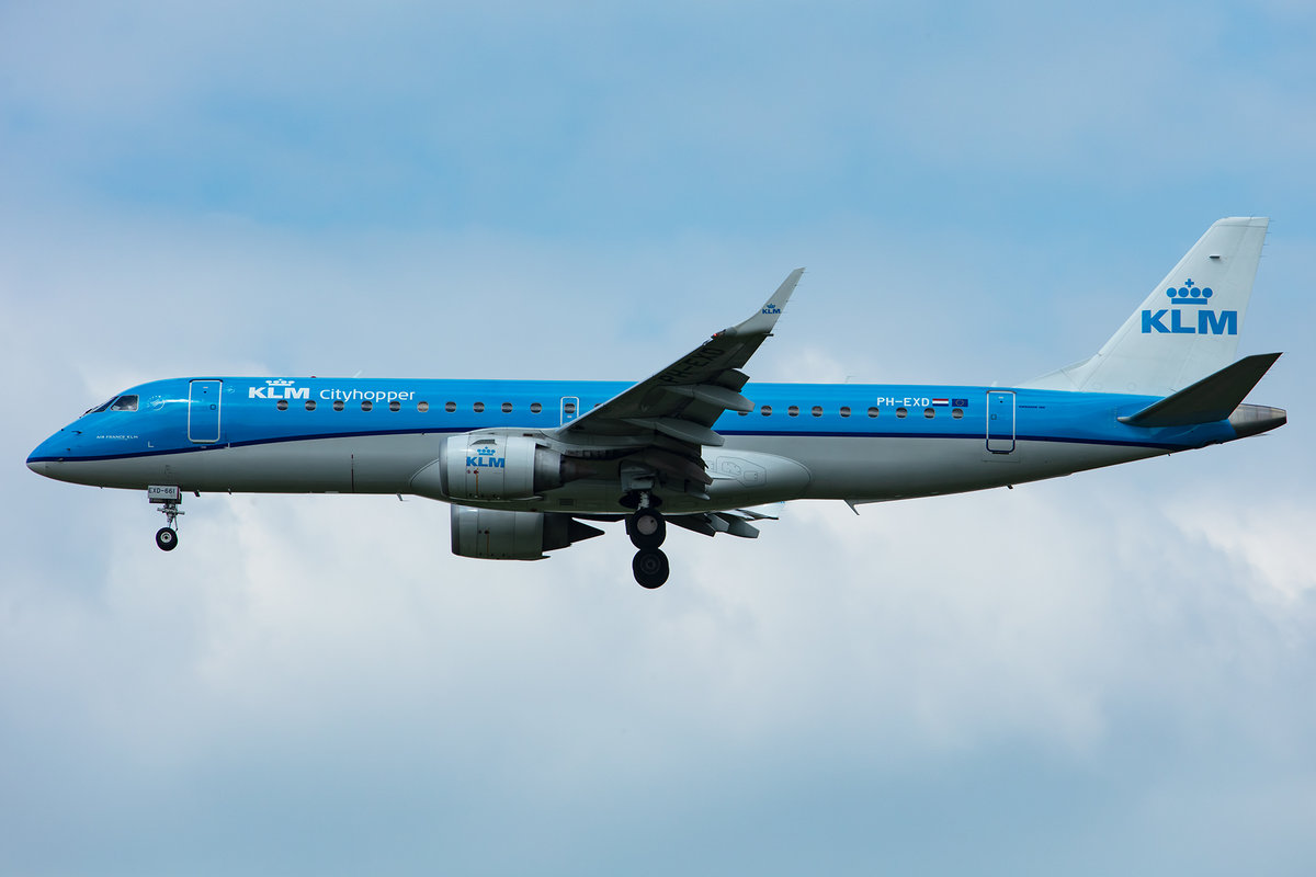 KLM - Cityhopper, PH-EXD, Embraer, 190LR, 01.05.2019, MUC, München, Germany


