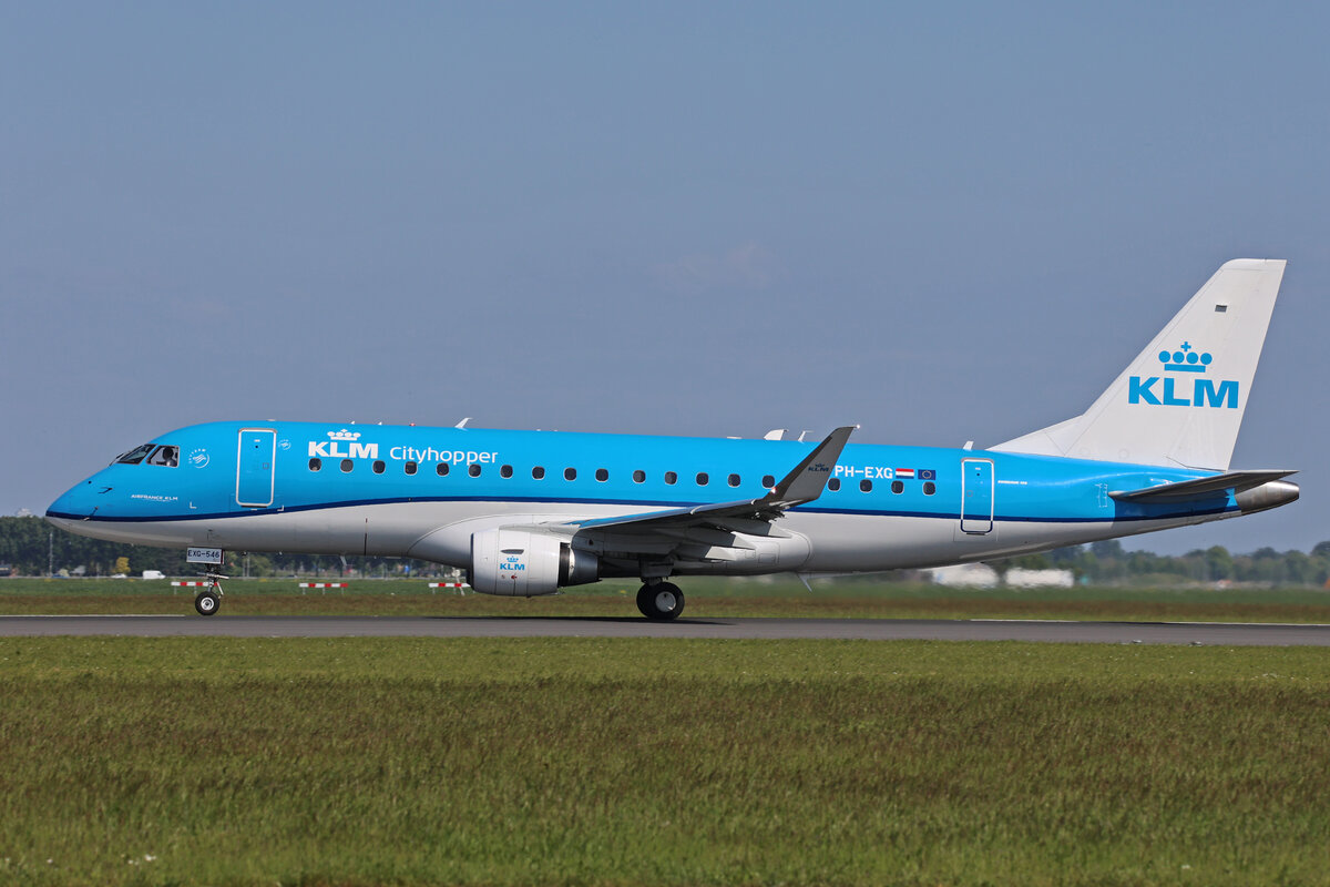 KLM Cityhopper, PH-EXG, Embraer ERJ-175STD, msn: 17000546, 19.Mai 2023, AMS Amsterdam, Netherlands.