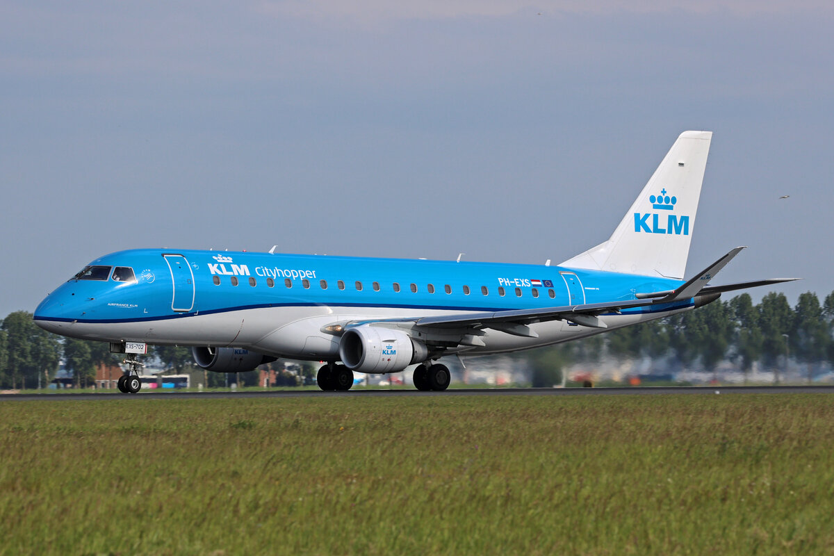 KLM Cityhopper, PH-EXS, Embraer ERJ-175STD, msn: 17000702, 20.Mai 2023, AMS Amsterdam, Netherlands.
