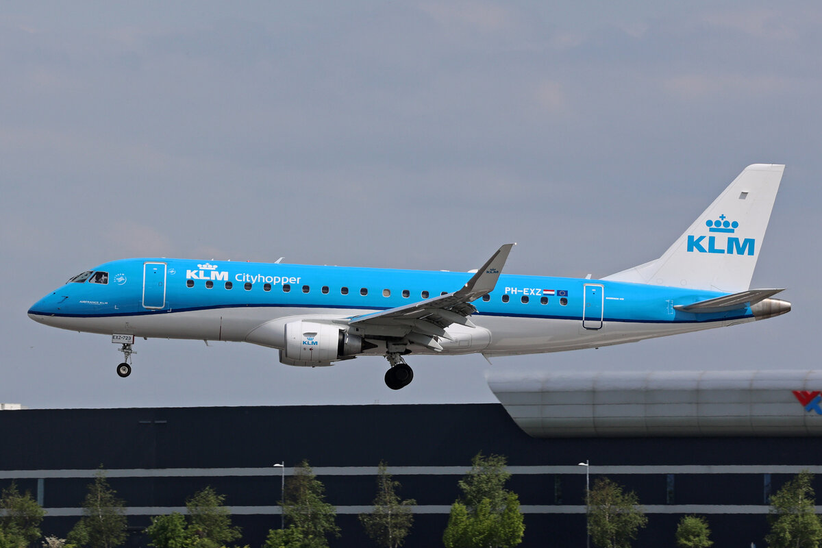 KLM Cityhopper, PH-EXZ, Embraer ERJ-175STD, msn: 17000723, 19.Mai 2023, AMS Amsterdam, Netherlands.