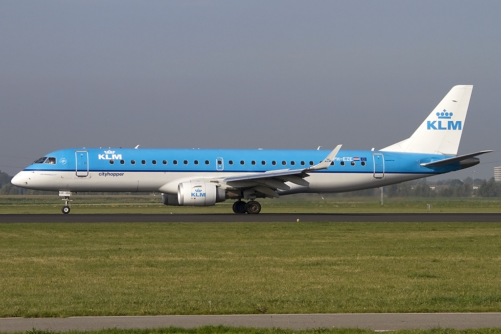 KLM - Cityhopper, PH-EZE, Embraer, 190LR, 07.10.2013, AMS, Amsterdam, Netherlands 


