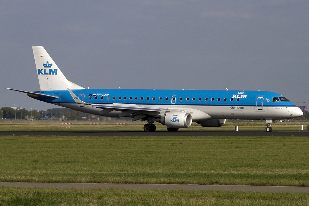 KLM - Cityhopper, PH-EZW, Embraer, 190LR, 06.10.2013, AMS, Amsterdam, Netherlands 



