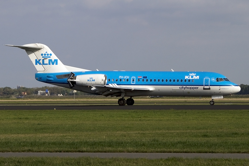 KLM - Cityhopper, PH-JCH, Fokker, F-70, 06.10.2013, AMS, Amsterdam, Netherlands 






