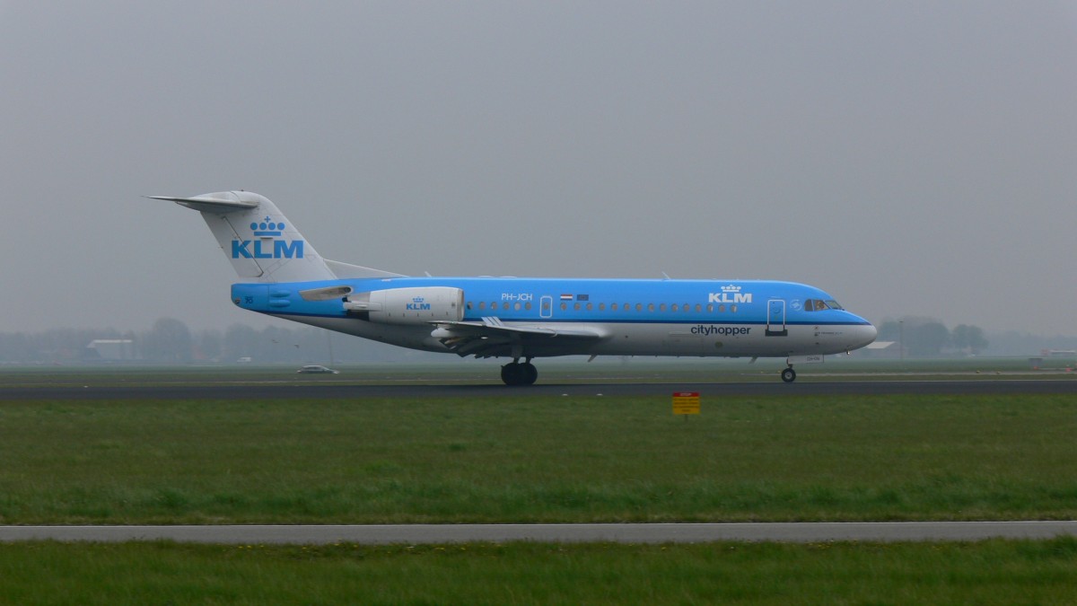 KLM CityHopper PH-JCH Fokker 70 (F-28-0070) am 20.04.2012 in Amsterdam
