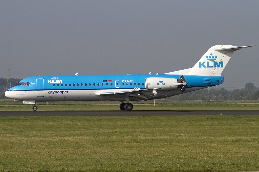 KLM - Cityhopper, PH-KZH, Fokker, F-70, 07.10.2013, AMS, Amsterdam, Netherlands 


