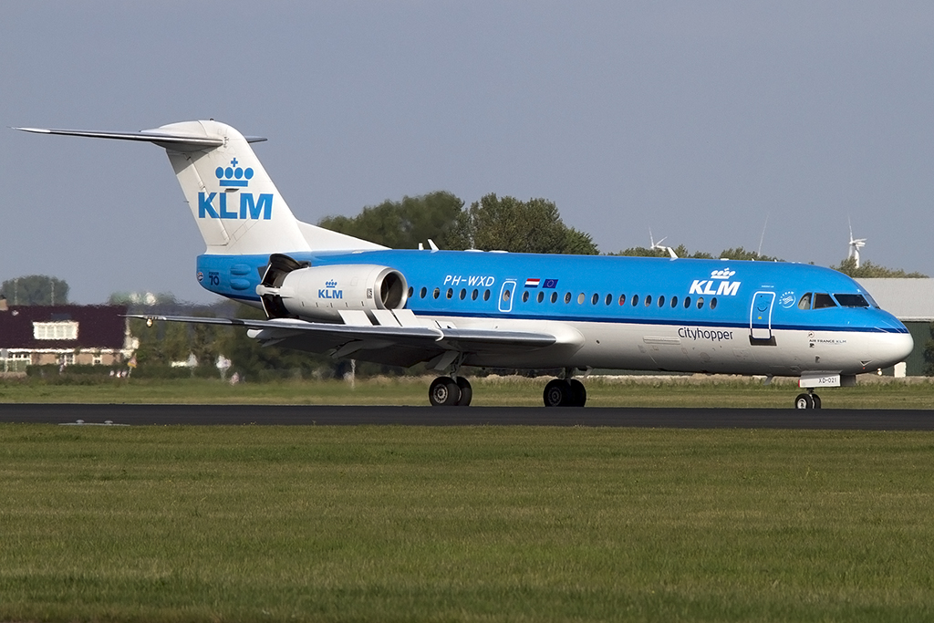 KLM - Cityhopper, PH-WXD, Fokker, F70, 06.10.2013, AMS, Amsterdam, Netherlands 



