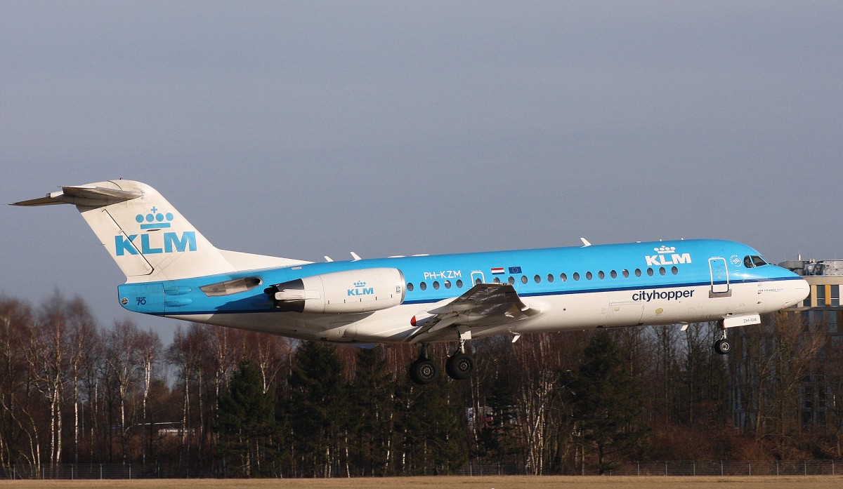 KLM Cityhopper,PH-KZM,(c/n11561),Fokker F70.02.02.2014,HAM-EDDH,Hamburg