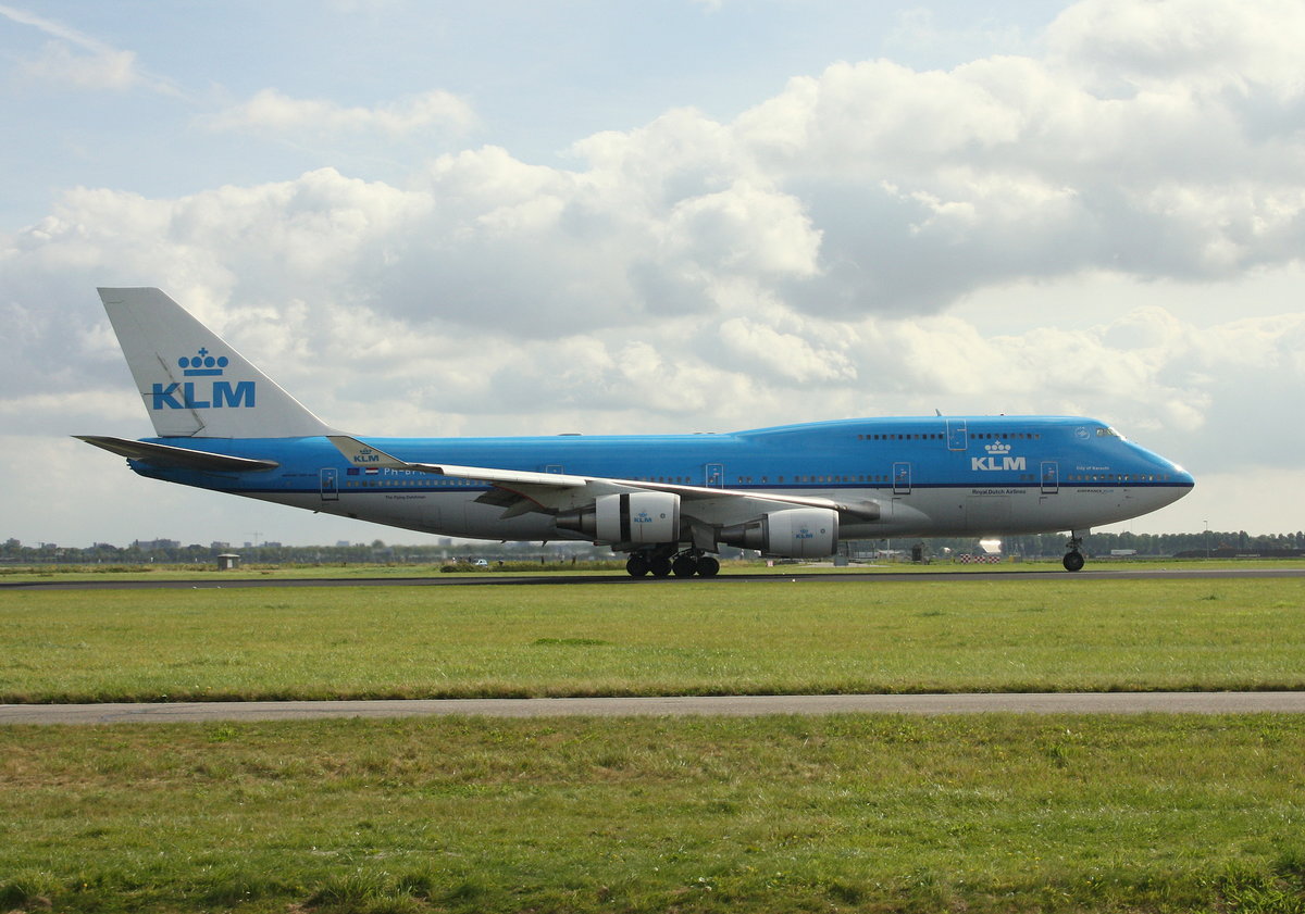 KLM, PH-BFK, (c/n 25087),Boeing 747-406, 03.09.2016, AMS-EHAM, Amsterdam-Schiphol, Niederlande (Named: City of Karachi) 
