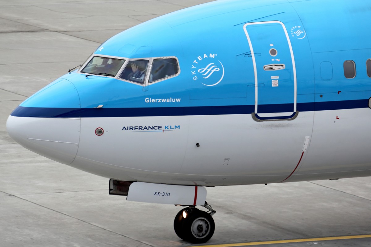 KLM PH-BXK mit freundlicher Crew in Zürich 23.1.2015