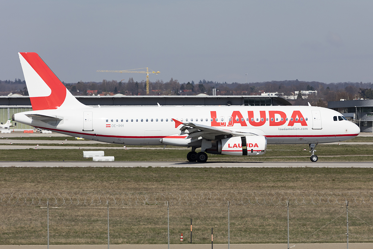 LaudaMotion, OE-IHH, Airbus, A320-232, 28.03.2019, STR, Stuttgart, Germany 




