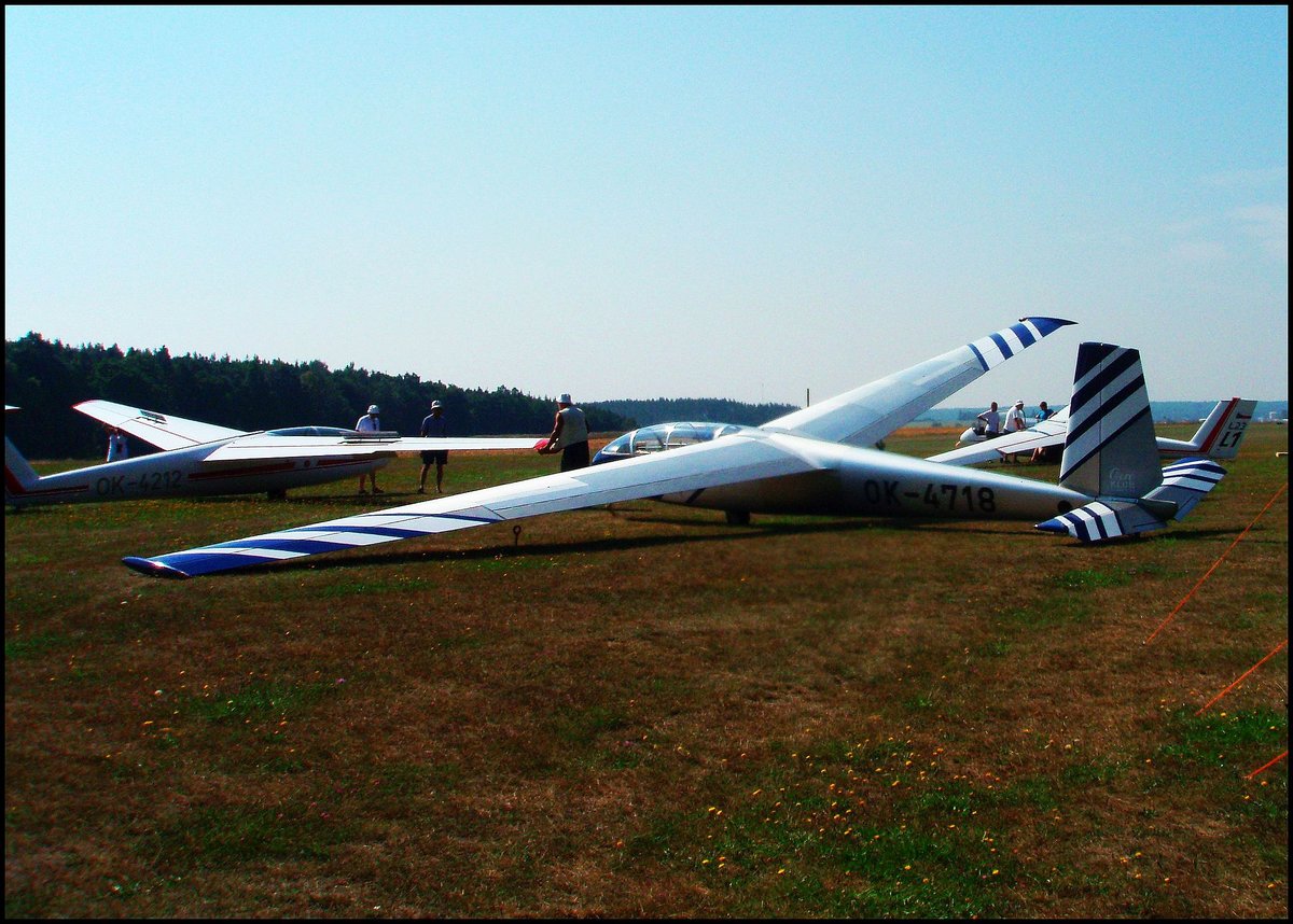 LET L-13 Blanik, OK-4718, Aeroklub Kralupy nad Vltavou in Sportflugplatz Plasy LKPS am 1.8.2008.
