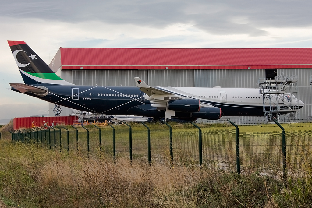 Libya - Government, 5A-ONE, Airbus, A340-213, 15.09.09.2015, PGF, Perpignan, France