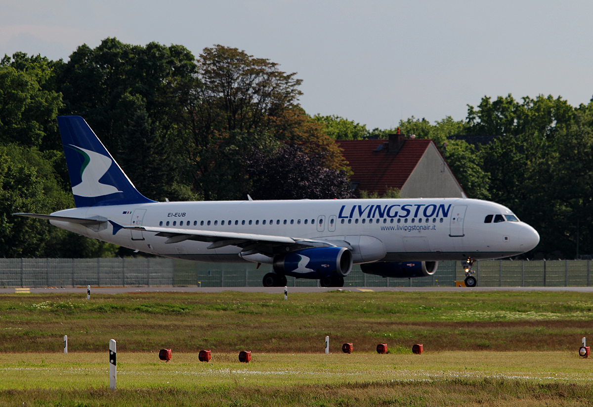 Livingston A 320-232 EI-EUB kurz vor dem Start in Berlin-Tegel am 09.05.2014