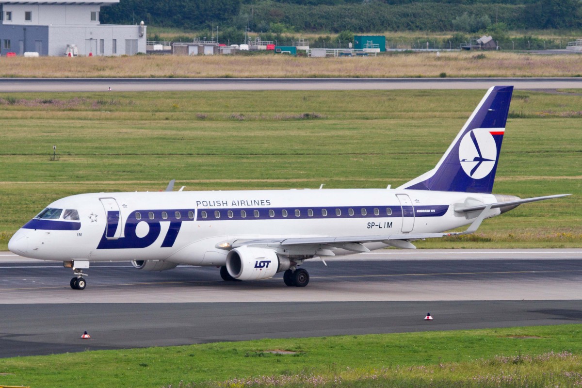 LOT Polish Airlines (LO-LOT), SP-LIM, Embraer, 175, 27.06.2015, DUS-EDDL, Düsseldorf, Germany