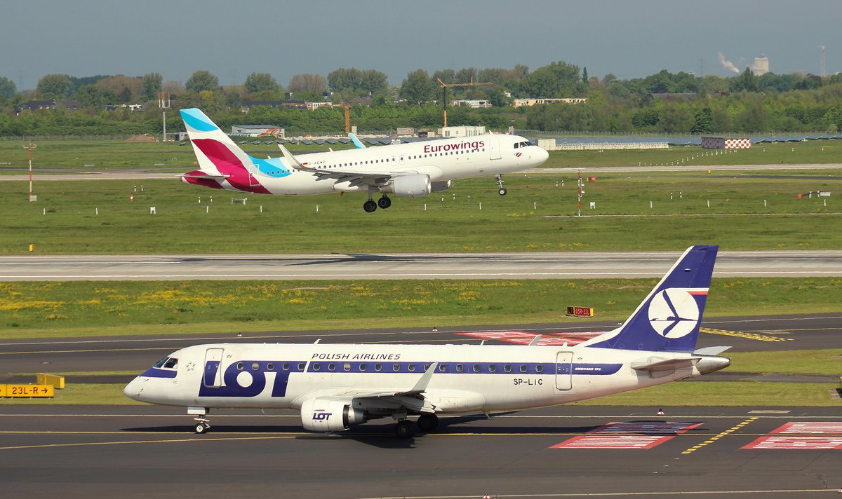 LOT Polish Airlines, SP-LIC,MSN 170000134,Embraer ERJ170-200LR, 06.05.2017, DUS-EDDL, Düsseldorf, Germany 