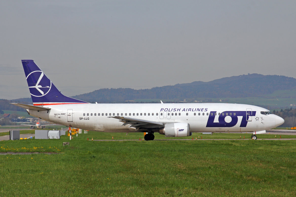 LOT Polish Airlines, SP-LLG, Boeing 737-45D, msn: 28753/2895,  14.April 2018, ZRH Zürich, Switzerland.