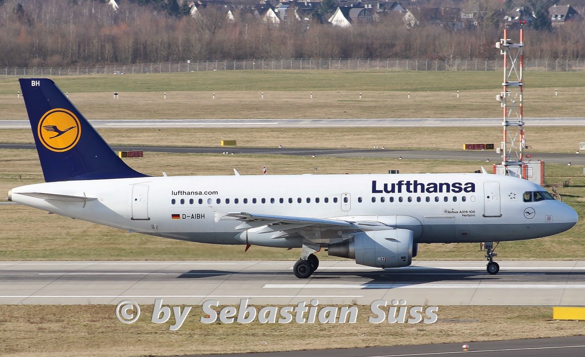 Lufthansa A319 D-AIBH @ DUS. 11.3.15