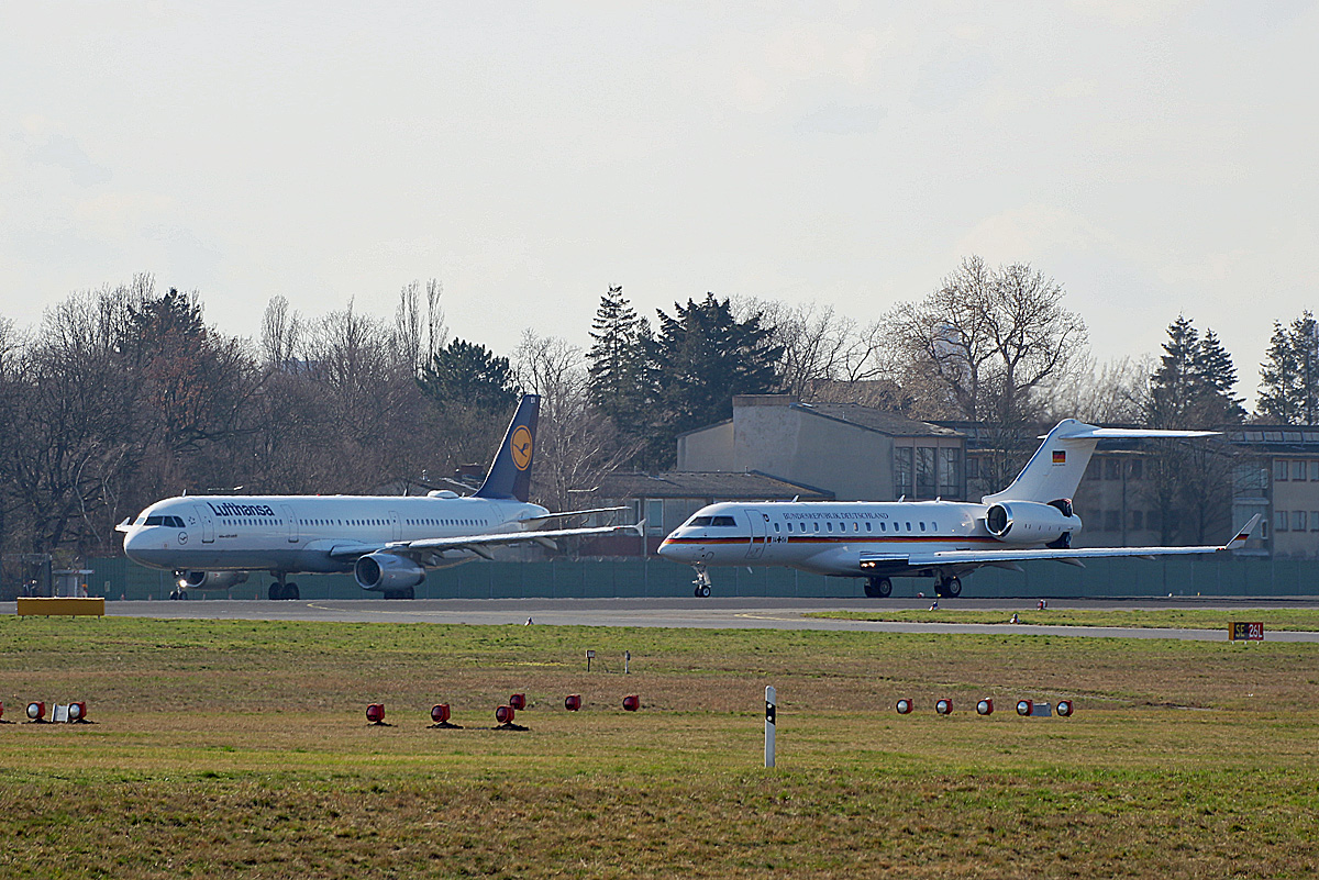 Lufthansa, Airbus A 321-231, D-AIDX, Germany Air Force, BD700-1A10 Global 6000, 14+06, TXL, 05.03.2020