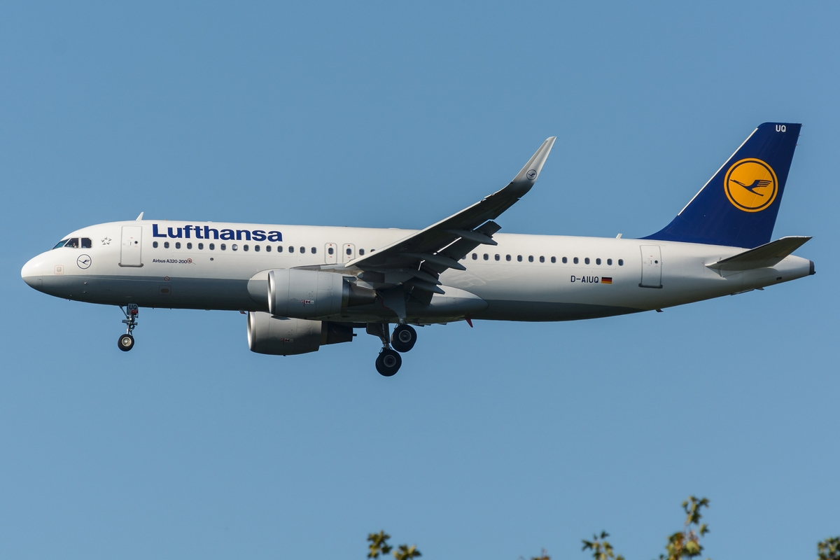 Lufthansa Airbus A320-214(WL) D-AIUQ am 25.09.2016 in Düsseldorf.
