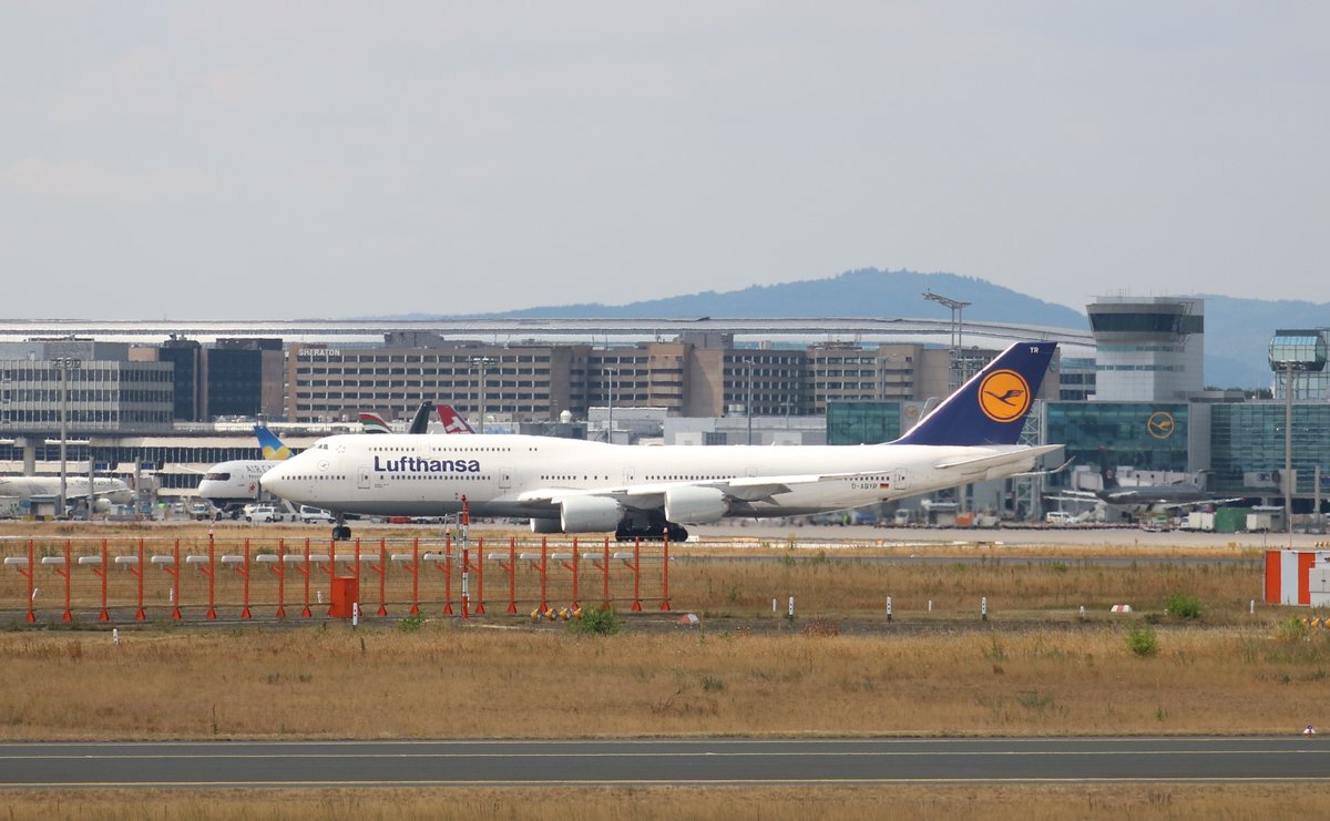 Lufthansa Boeing 747 D-ABYR am 07.07.18 in Frankfurt am Main Flughafen
